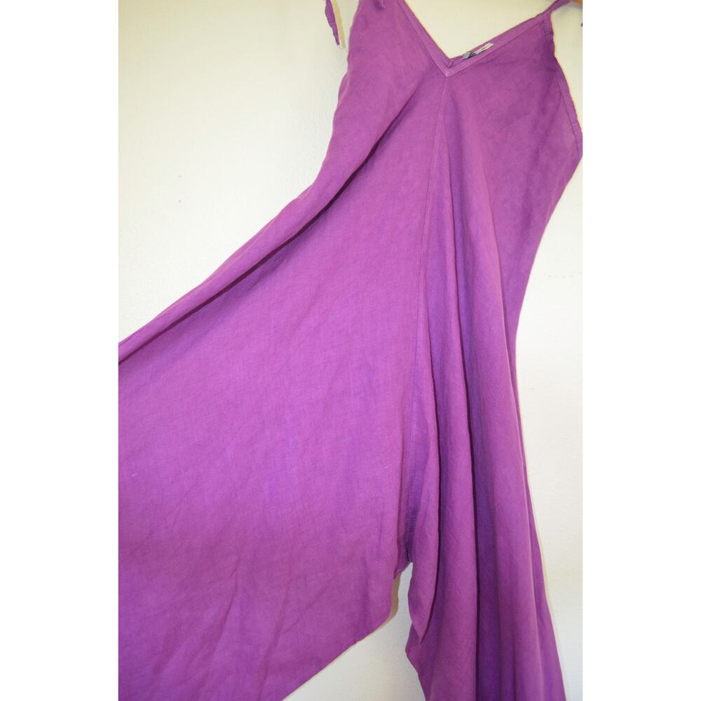 Puro Lino Purple Amethyst Jumpsuit Baggy - Picture 4 of 8